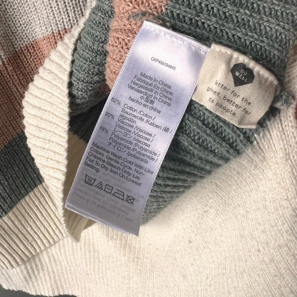 Madewell Thompson Rainbow Stripe Pullover Sweater